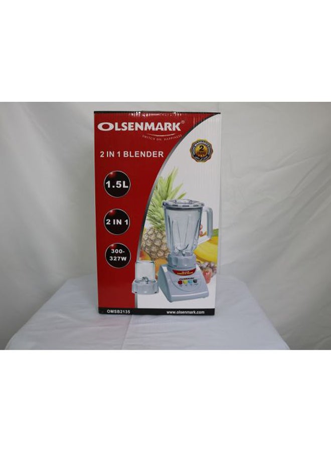 2-In-1 Super Blender 1.5 L 327 W OMSB2135 White/Clear/Red