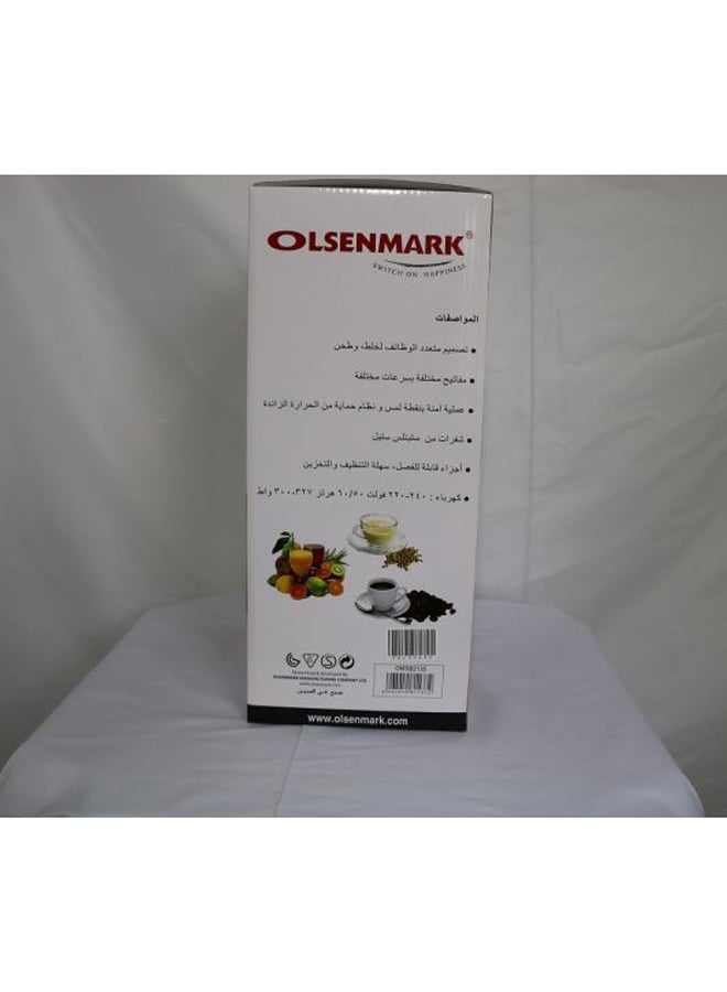 2-In-1 Super Blender 1.5 L 327 W OMSB2135 White/Clear/Red