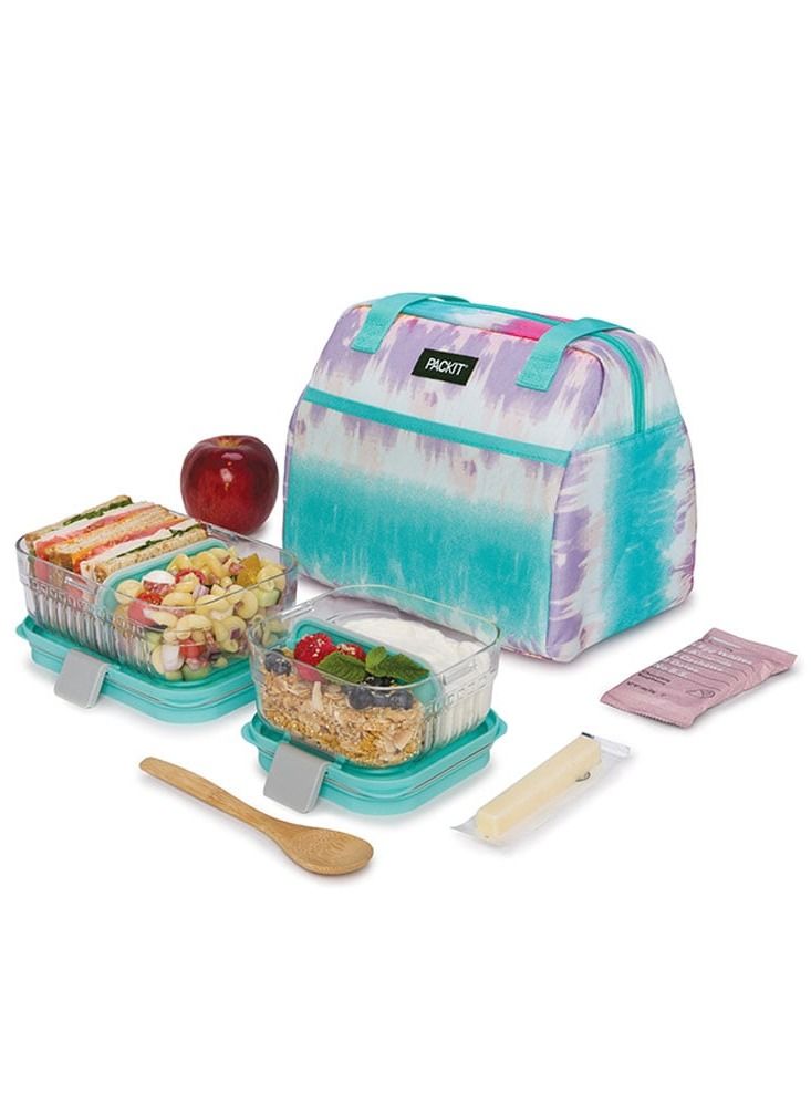 Packit Freezable Hampton Lunch Bag Tie Dye Sorbet