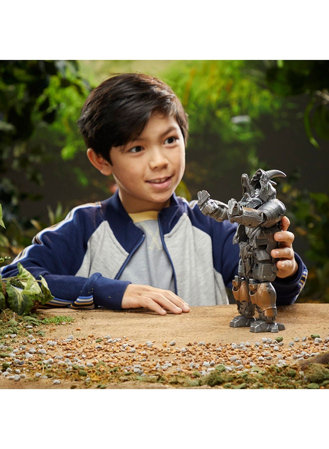 Transformers Toys Transformers Rise Of The Beasts Movie Smash Changer Rhinox Converting Action Figure For Ages 6 And Up 9-Inch