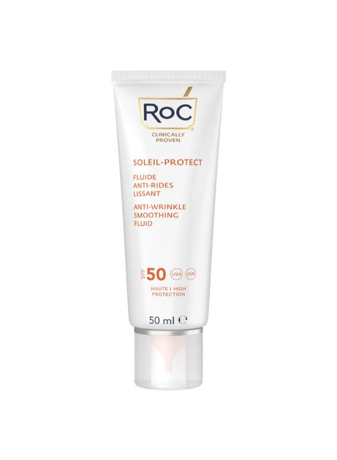 SOLEIL-PROTECT ANTI-WRINKLE SMOOTHING FLUID SPF50+ 50ML