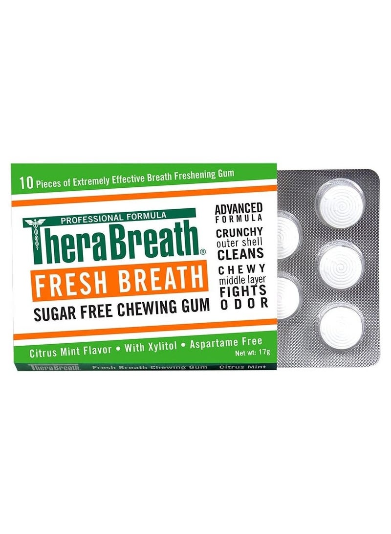 Refreshing Sugar Free Mint Citrus Gum 10 Pieces