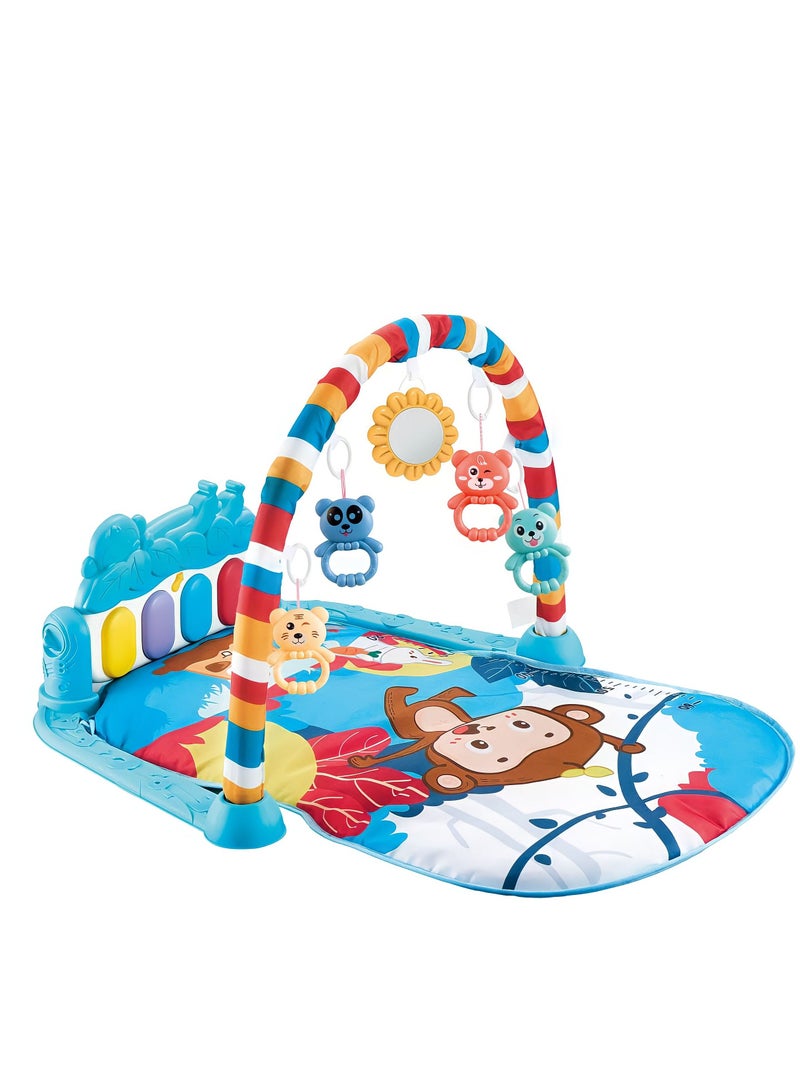 Factory Price -Monkey Hat Pedal Piano Activity Play Mat- Red