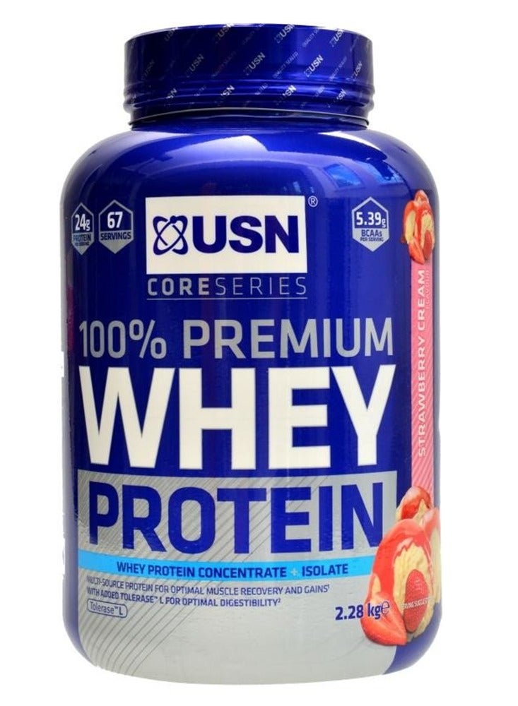 USN 100% Premium Whey Protein 2.28 Kg Strawberry Cream