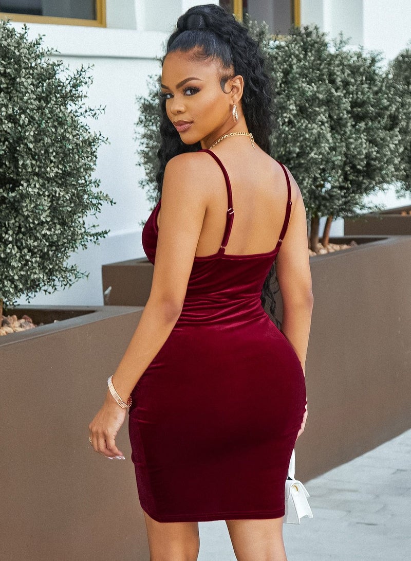Fashionable Beautiful Atmosphere Female Dress Red
