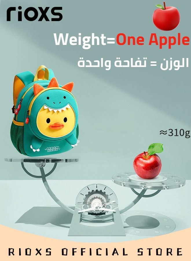 Kids Boys Girls Toddler Backpack Lightweight Waterproof Kindergarten Schoolbag Animal 3D Cartoon Mini Travel Bag for Baby Girls Boys 2-8 Years Daypack