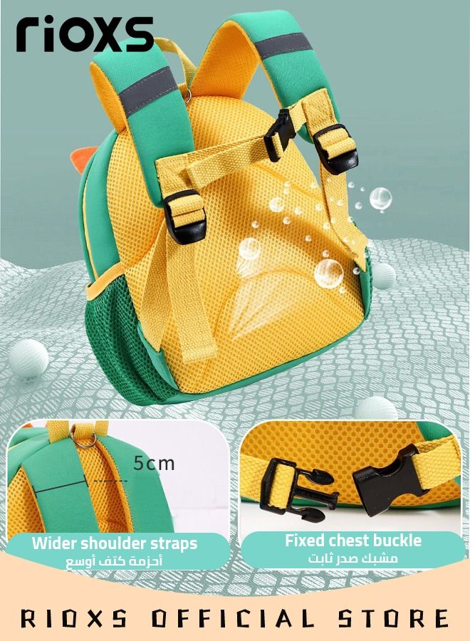 Kids Boys Girls Toddler Backpack Lightweight Waterproof Kindergarten Schoolbag Animal 3D Cartoon Mini Travel Bag for Baby Girls Boys 2-8 Years Daypack