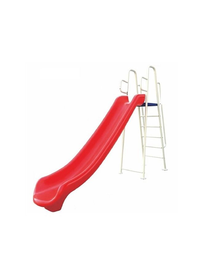 Outdoor Straight Slide Children Garden Toys Baby Luxury With Metal Ladder Stand