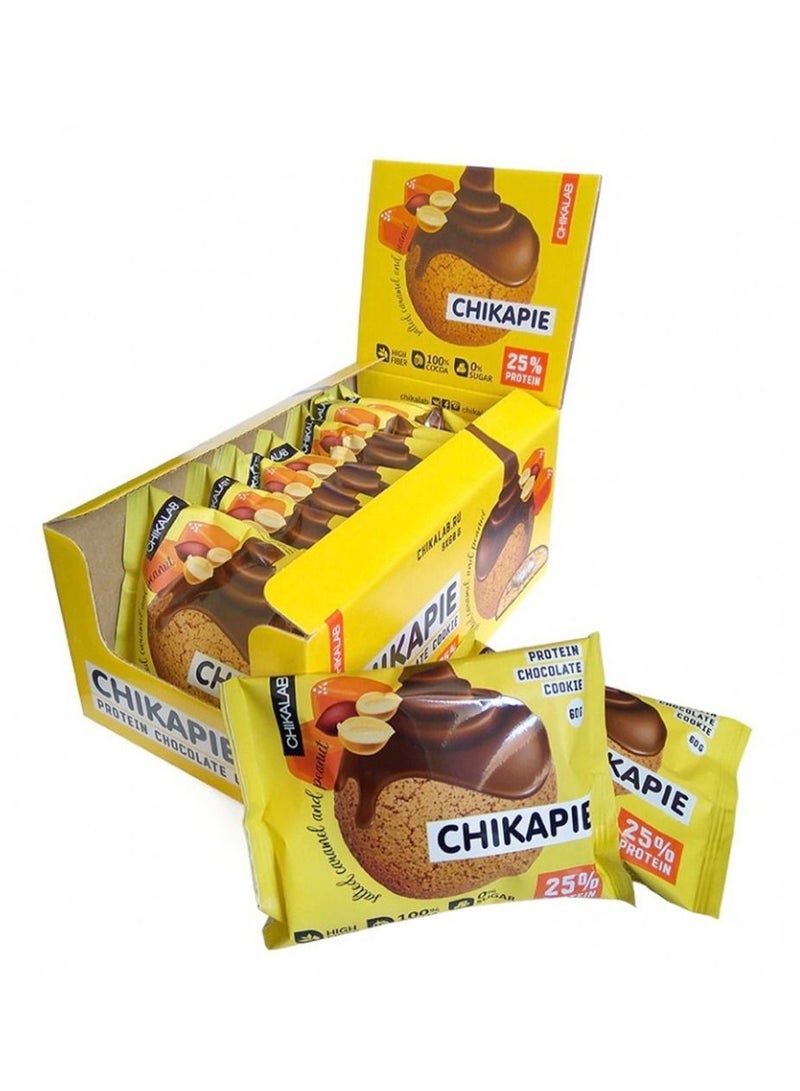 Chikapie Salted Caramel And Peanuts 1 Box (10 x 60g)