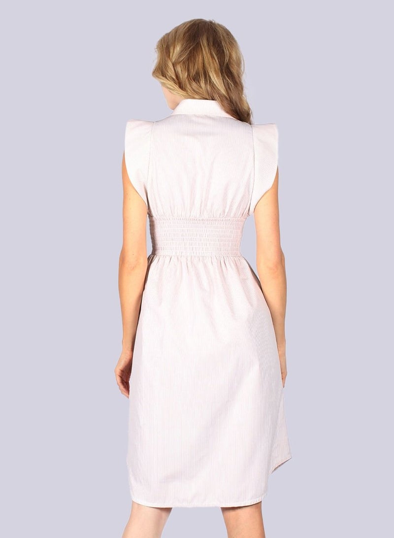 Haven Avenue Off White Midi Dress