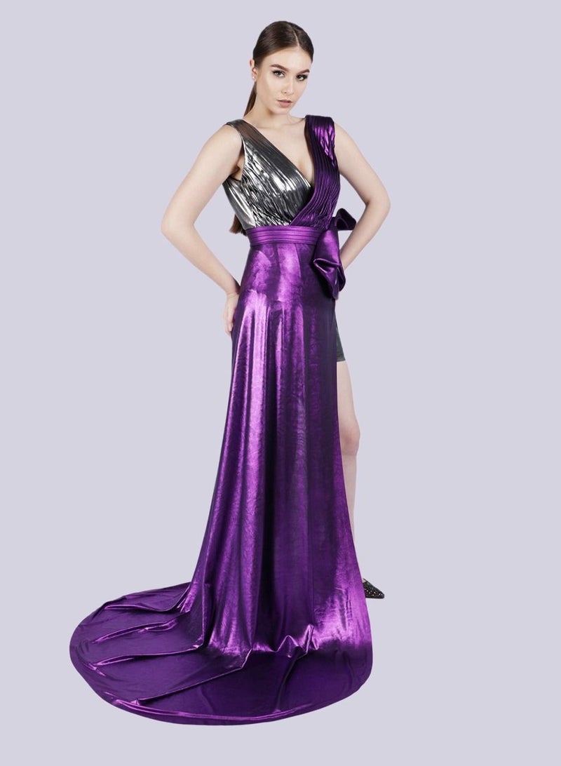 Spell - Pleated Tail Gown