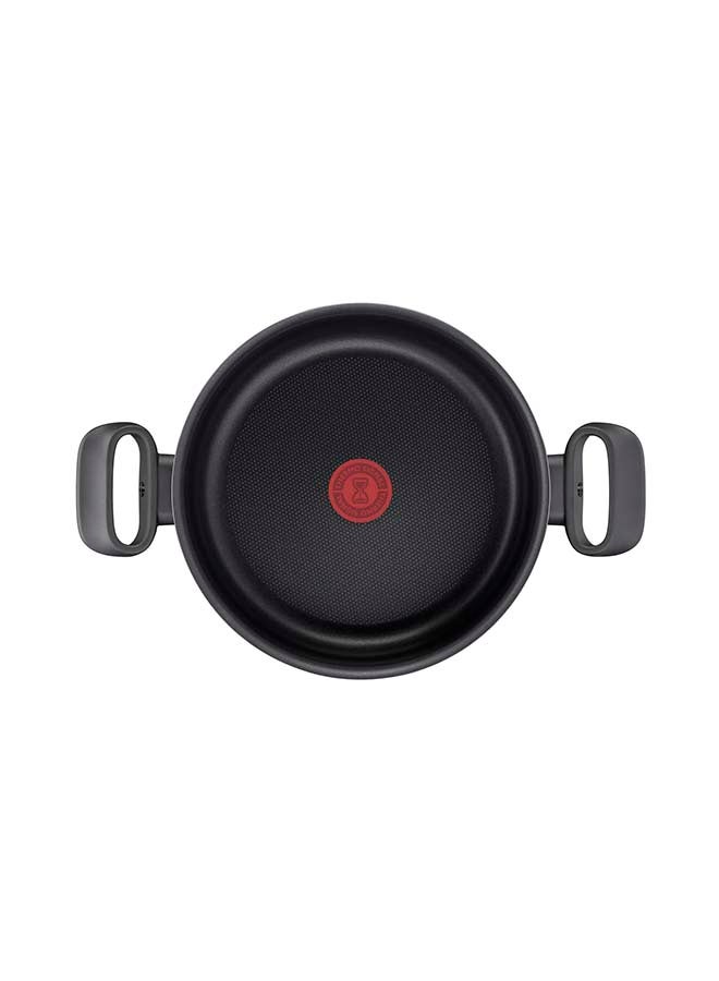 Non-Stick G6 Tempo Flame Sautepan With Lid Red/Silver 26cm