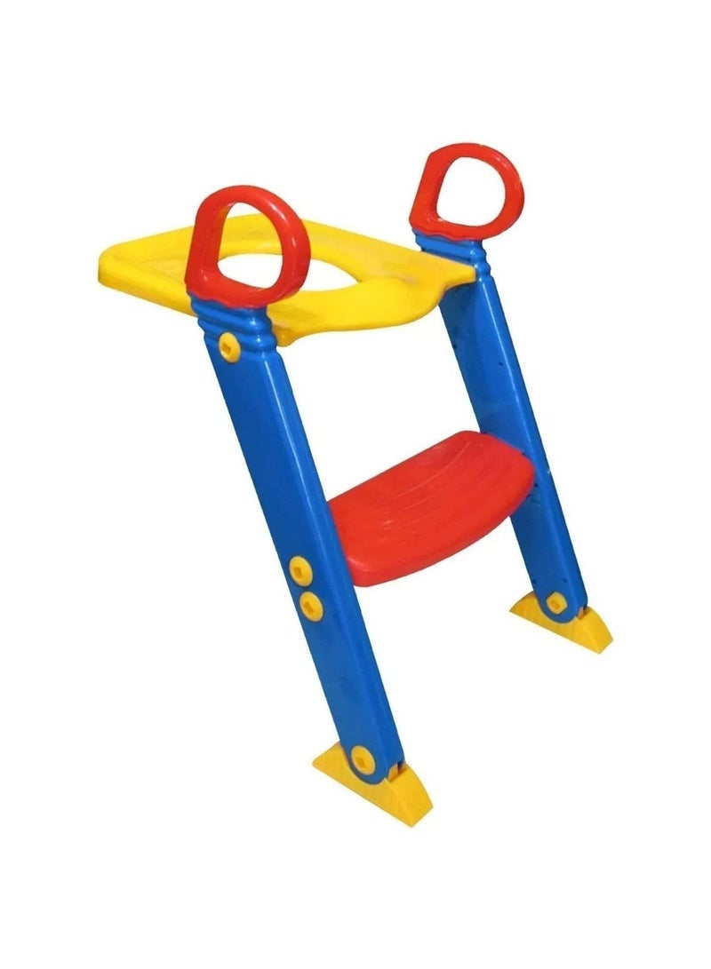 Child-Friendly Toilet Seat with Ladder: Easy Installation and Comfort in Blue and Red