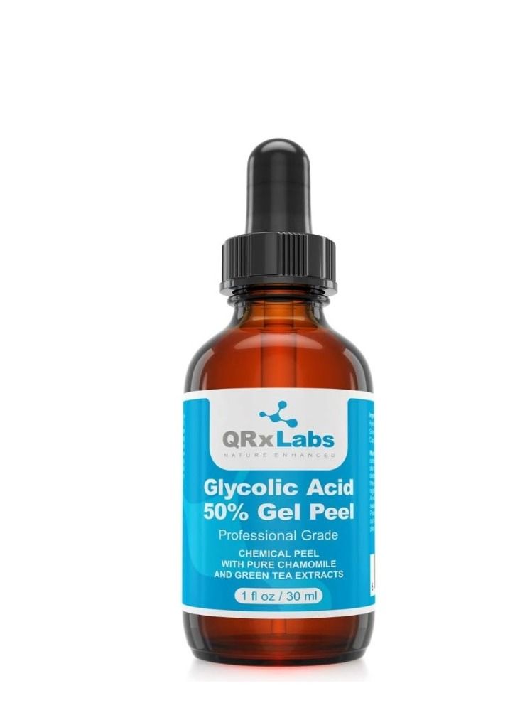 Glycolic Acid 50% Gel Peel With Chamomile And Green Tea Extracts, Alpha Hydroxy Acid, 1 Bottle Of 1 Fl Oz, (Pack of 1)
