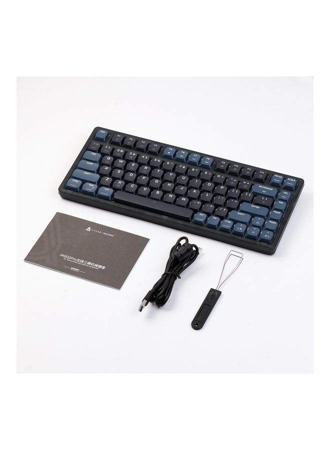 Wireless Gaming Keyboard AK832 Bluetooth RGB Mechanical Keyboard 81 Keys Low Profile Switch for Gamer PC Laptop (Brown Switch）