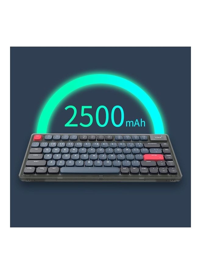 Wireless Gaming Keyboard AK832 Bluetooth RGB Mechanical Keyboard 81 Keys Low Profile Switch for Gamer PC Laptop (Brown Switch）