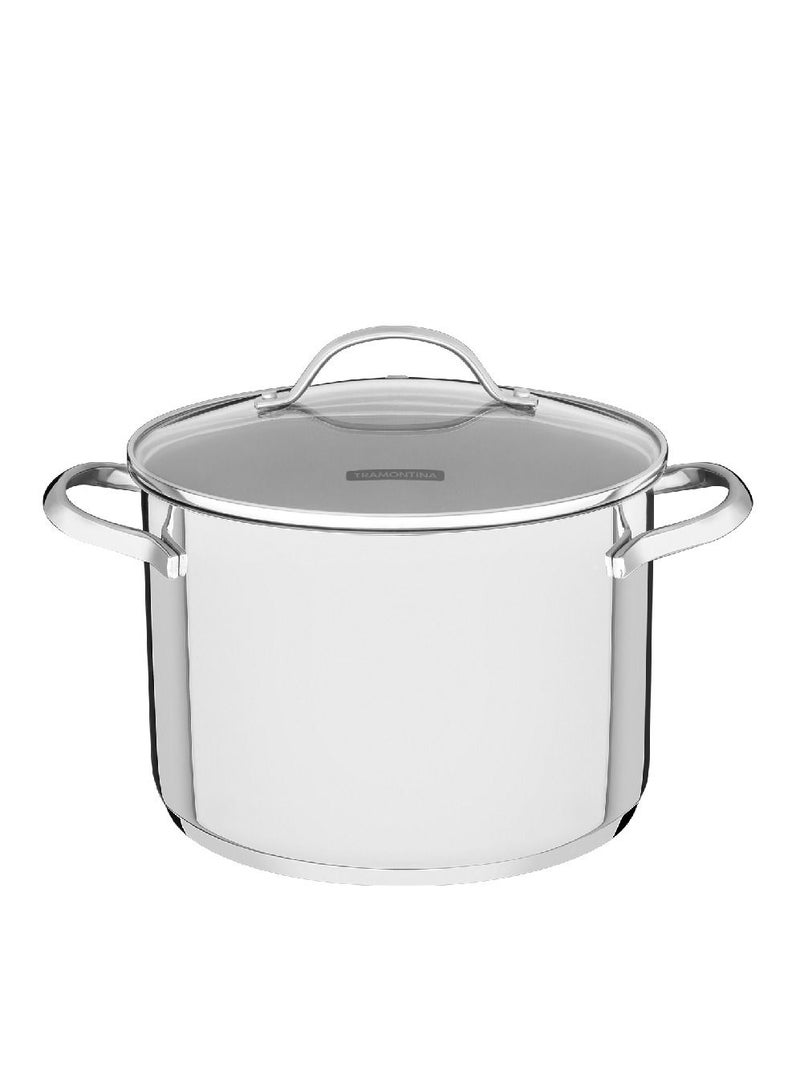 Since 1911,Made in Brazil- Una 20cm 4.6L Stainless Steel Stock Pot with Tri-ply Bottom