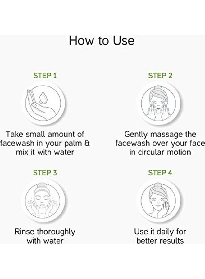 4-Pack Neem Face Wash Set Green 4 x 115ml