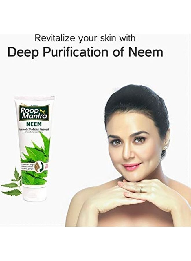 4-Pack Neem Face Wash Set Green 4 x 115ml