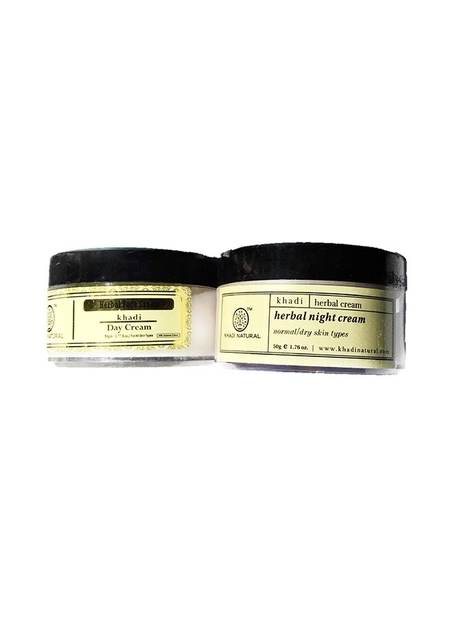 Pack Of 2 Herbal Day & Night Creams 50grams