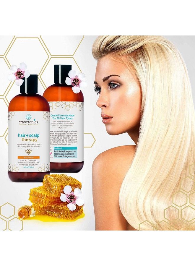 Manuka Honey Dry Scalp Shampoo Soothing And Moisturizing Shampoo For Dry Scalp And Damaged Hair Family Friendly Sulfate Free Shampoo Dry Scalp Treatment For Sensitive Skin