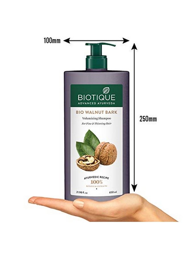 Bio Walnut Bark Volumizing Shampoo For Fine & Thinning Hair 650 Ml