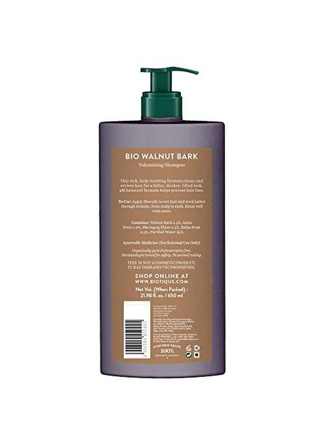 Bio Walnut Bark Volumizing Shampoo For Fine & Thinning Hair 650 Ml