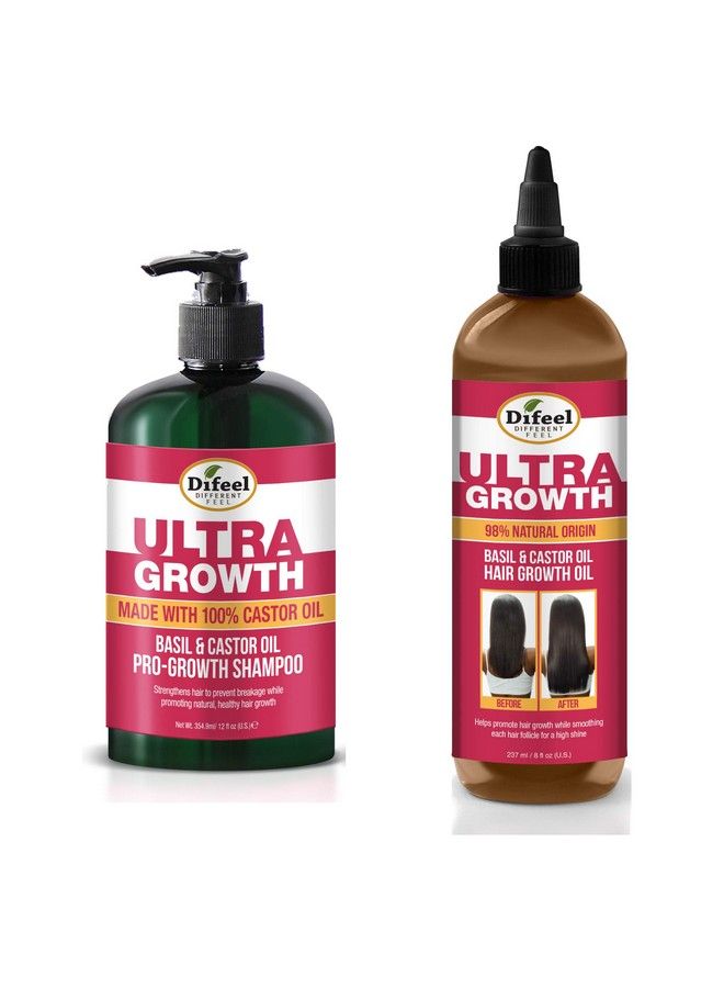 Ultra Growth Shampoo Conditioner & Hair Oil 3Pc Set Includes Ultra Growth Shampoo 12 Oz Conditioner 12 Oz. And Hair Oil 8 Oz.