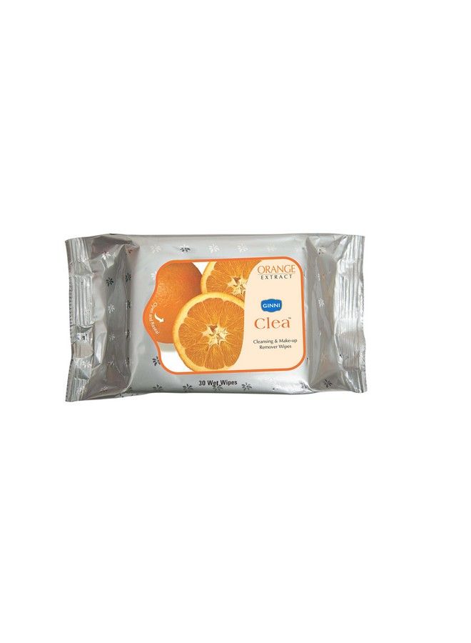 Clea Cleansing & Makeup Remover Wipes (Rosealoeveralemonorange) (Pack Of 4) (30 Wipes Per Pack)