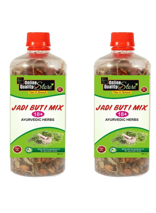 Herbal Jadibuti Mix Enriched With Amla Bhringraj Brahmi Shikakai Neem Gudhal And Jatamansi For Healthy Hair (100G Each Pack Of 2)