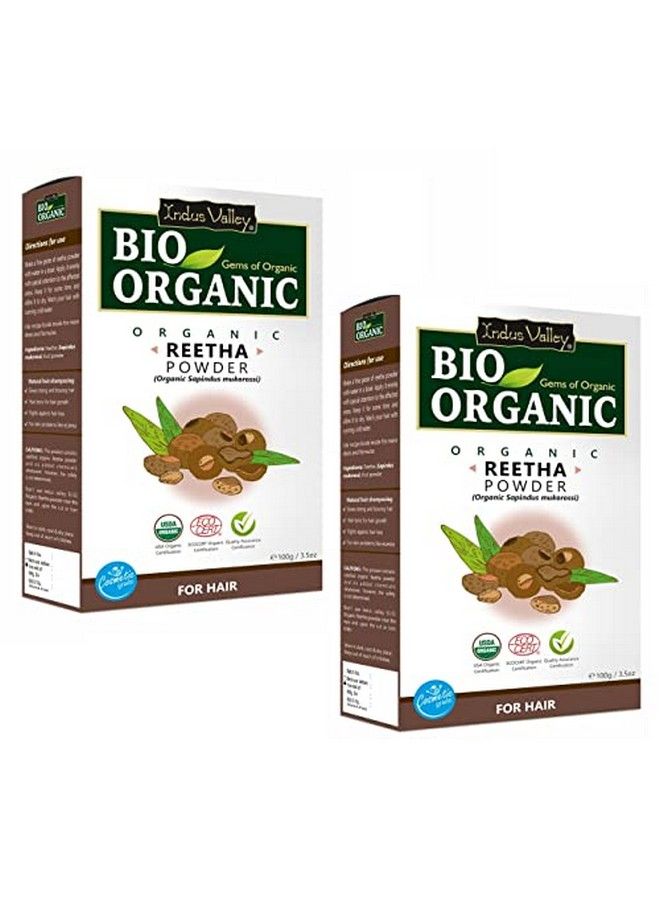 Bio Organic Reetha Powder | Sapindus Mukorossi | 100% Organic & Chemical Free Skin Cleanser (100G*2= 200G)