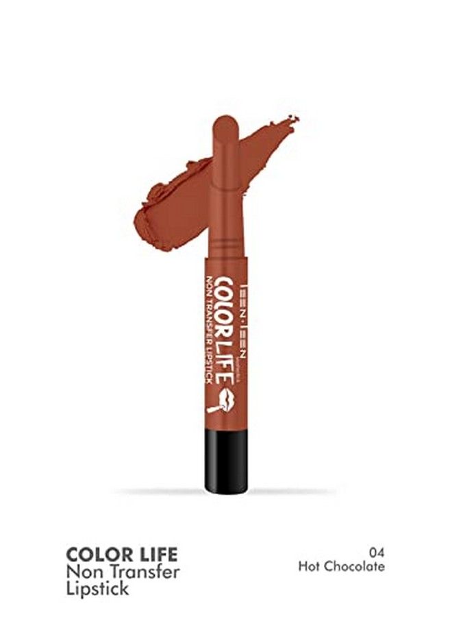 Teen Teen Non Transfer Water Proof Long Lasting Matte Lipstick Combo (Hot Chocolate Red Wine)