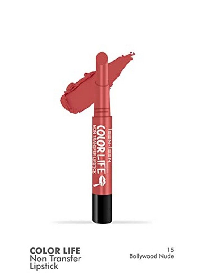 Teen Teen Non Transfer Water Proof Long Lasting Matte Lipstick Combo (Bollywood Nude Red Wine)