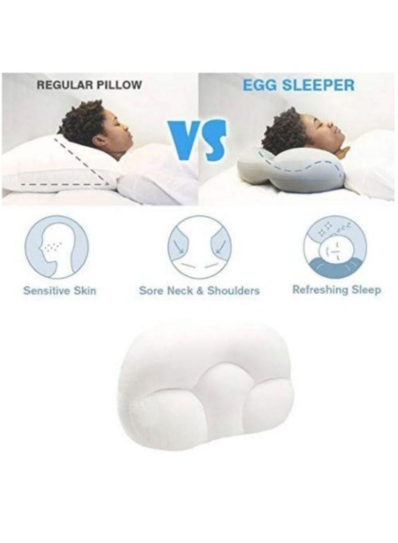Egg Sleeper Super Soft Ultra Comfortable Pillow + Electric Hot Water Bag With Massager For Body Pain