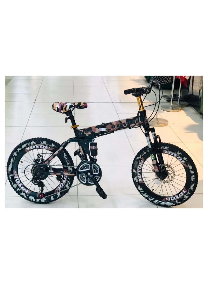 Hardtail Mountain Bikes, 6-7-8-9-10-11-12 Years Old Student Folding Road Bicycle With Dual Disc Brakes,