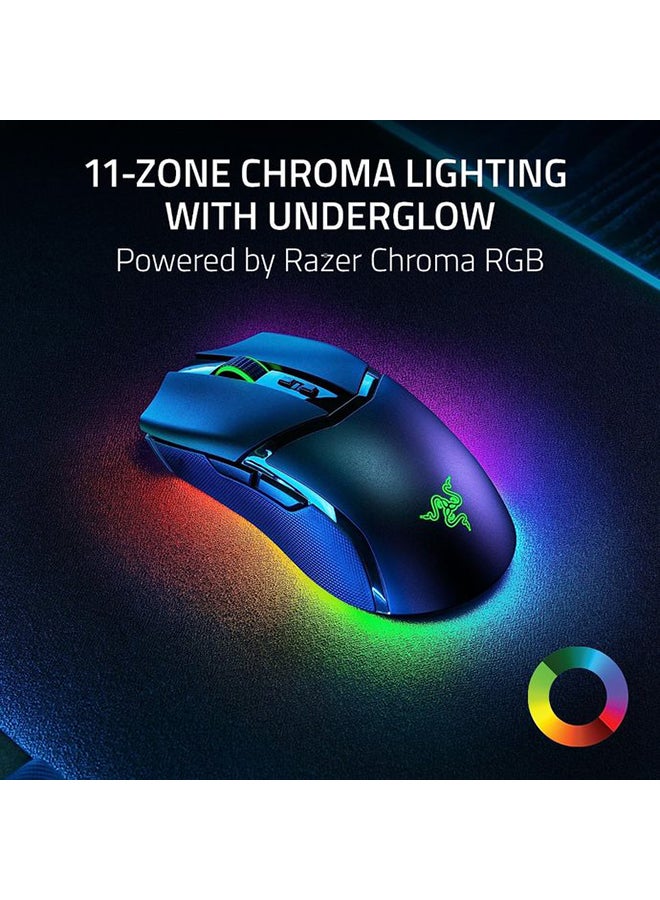 Razer Cobra Pro Wireless Gaming Mouse: 10 Customizable Controls - 11-Zone Chroma RGB Lighting - 30K Optical Sensor - Gen-3 Optical Switches - Bluetooth and & USB Type C - Up to 170 Hr Battery - Black