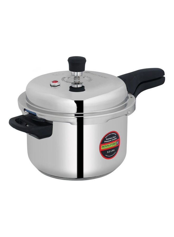 Stainless Steel Induction Compatible Pressure Cooker 3Liters