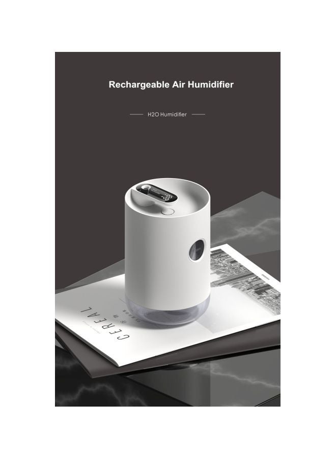 Portable Wireless USB Air Humidifier 1.5W White/Grey