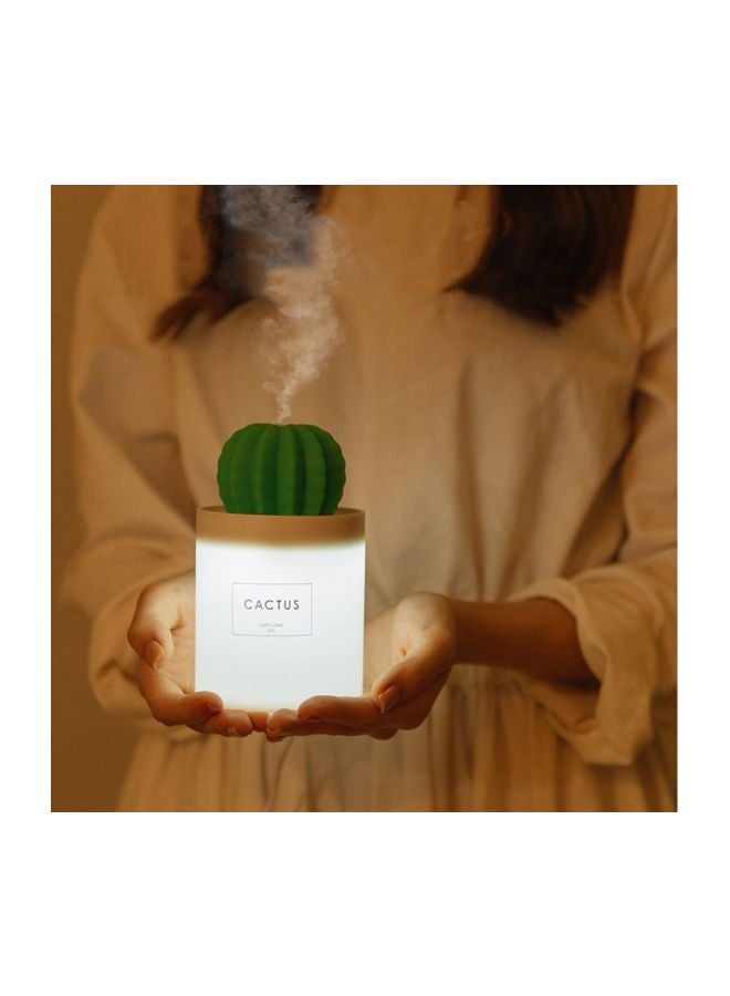 USB Air Humidifier With Night Light 1.5W White/Green