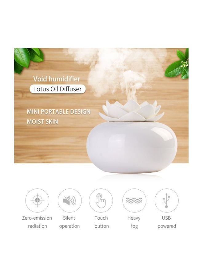 Ceramic Ultrasonic Aroma Humidifier 2W White