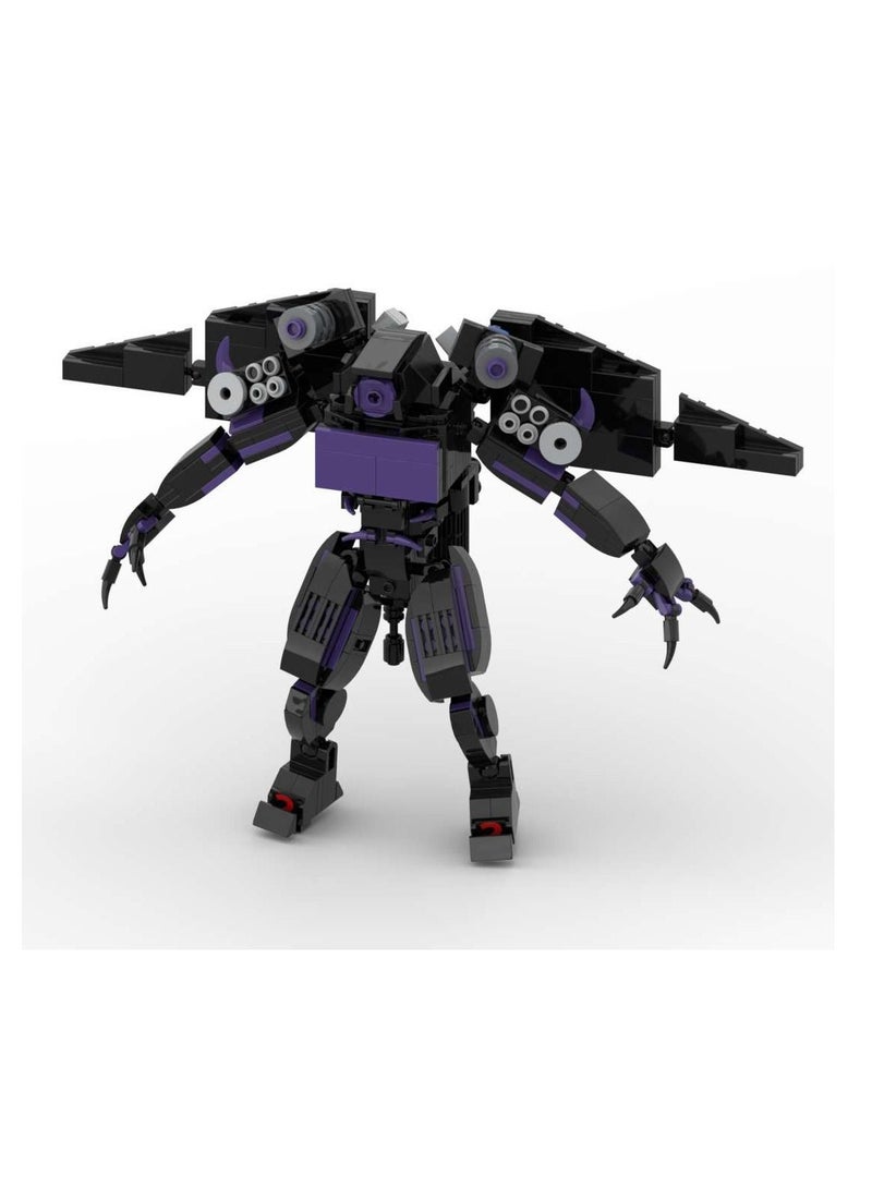 Skibidi Toilet Man Toy Building Blocks Set 481 PCS Biochemical Monitoring King Plus Toy Ideas Toys Battle Horror Game Model Ideas Toys Gifts for Adult & Kids