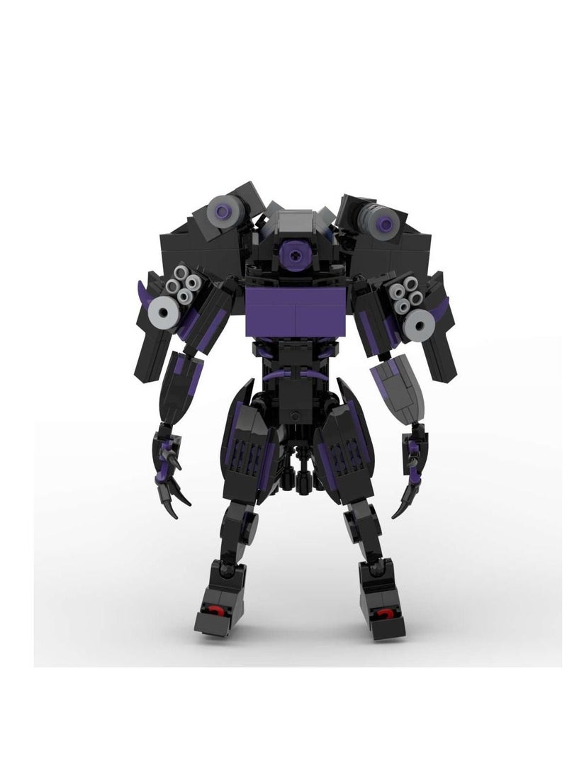 Skibidi Toilet Man Toy Building Blocks Set 481 PCS Biochemical Monitoring King Plus Toy Ideas Toys Battle Horror Game Model Ideas Toys Gifts for Adult & Kids