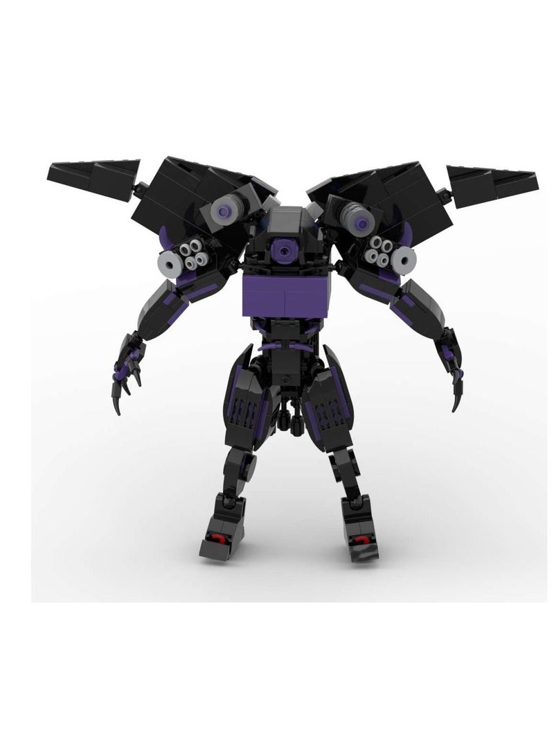 Skibidi Toilet Man Toy Building Blocks Set 481 PCS Biochemical Monitoring King Plus Toy Ideas Toys Battle Horror Game Model Ideas Toys Gifts for Adult & Kids