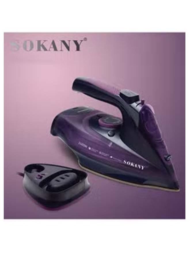 Cordless Steam Iron with Non-Stick Soleplate/Self Clean Function