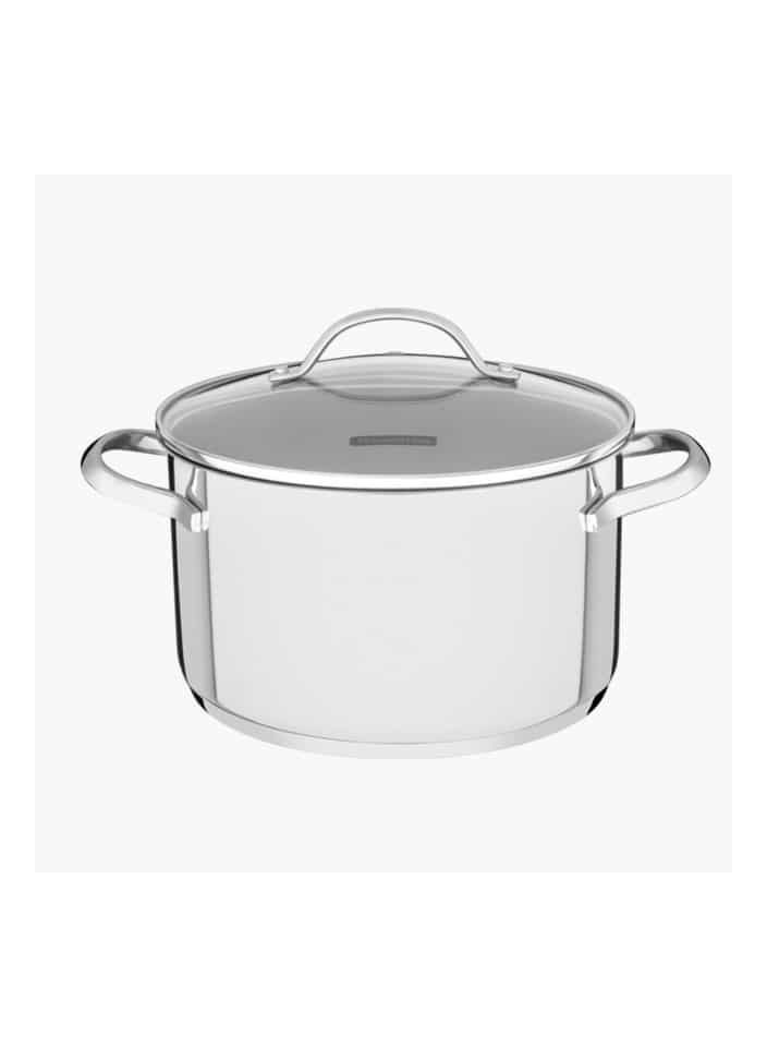 Since 1911,Made in Brazil- Una 20cm 3.6L Stainless Steel Deep Casserole with Tri-ply Bottom