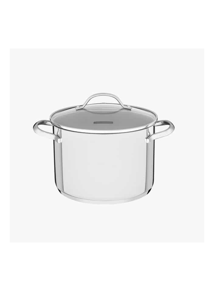 Since 1911,Made in Brazil- Una 24cm 7.7L Stainless Steel Stock Pot with Tri-ply Bottom