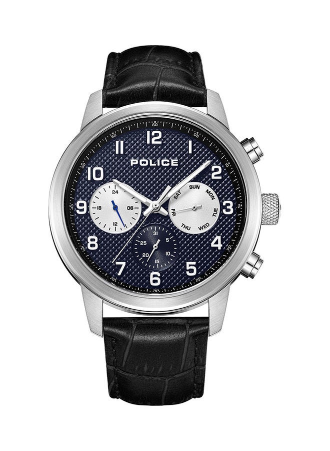 Men's Raho Leather Strap Chronograph Wrist Watch PEWJK2228202 - 44mm - Black