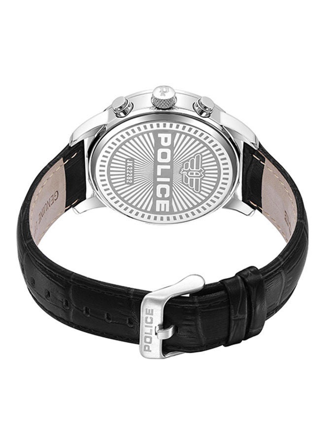 Men's Raho Leather Strap Chronograph Wrist Watch PEWJK2228202 - 44mm - Black