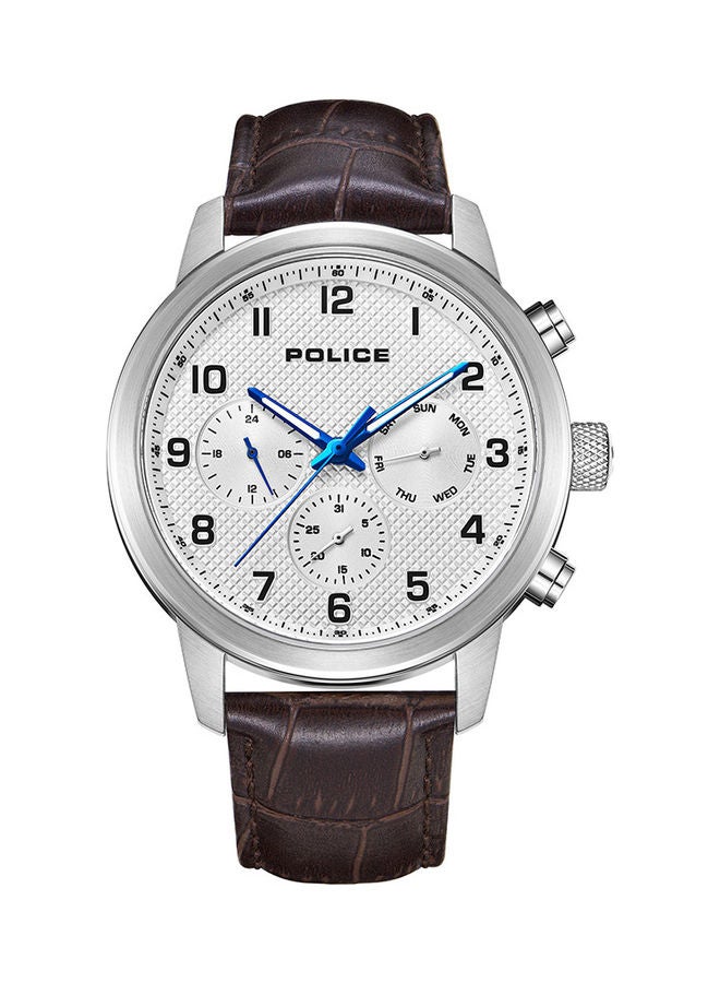 Men's Raho Leather Strap Chronograph Wrist Watch PEWJK2228201 - 44mm - Brown