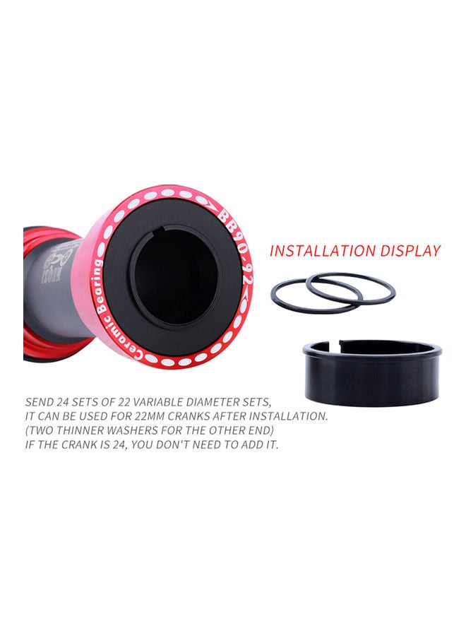 MTB Bicycle BB90 BB92 Press Fit Bottom Brackets for 24mm Crankset Chainset 0.106kg